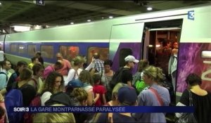 Paris : le trafic SNCF paralysé gare Montparnasse