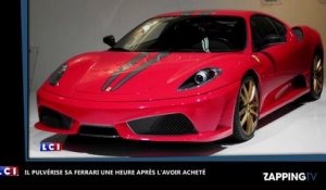 Il s’achète une Ferrari à 280 000€ et la pulvérise une heure plus tard (Vidéo)