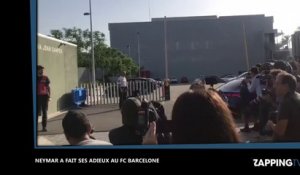 Neymar a quitté l’entraînement du Barça après avoir annoncé son départ (Vidéo)