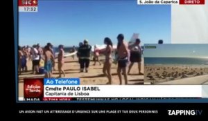 Portugal : Deux morts dans l’atterrissage d'urgence d'un petit avion sur une plage bondée (vidéo)