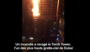Incendie dans la Torch Tower à Dubaï, pas de victimes