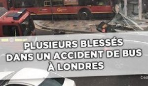 Londres: Des blessés dans un accident de bus à impériale encastré dans un magasin