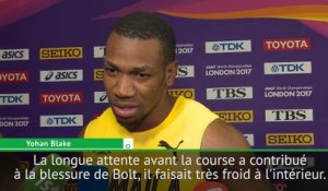 Mondiaux 2017 - Blake : "Le froid et l'attente ont contribué à la blessure de Bolt"