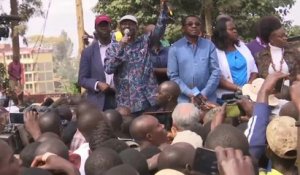 Raila Odinga s'adresse à ses partisans