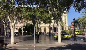 Une camionnette percute la foule à Barcelone, plusieurs blessés