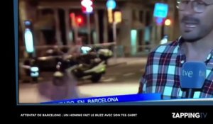 Après l'attentat de Barcelone, un homme fait le buzz avec son t-shirt (vidéo)