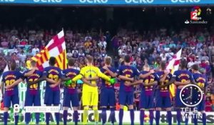 Attentats en Catalogne : l'hommage du Barça