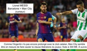 JT du Mercato (23/08/17) : Messi vers Man City, Dembélé vers Barcelone, Aurier à Tottenham...