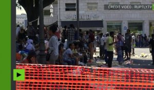«Nous ne sommes pas des terroristes» : à Rome des migrants expulsés exigent un logement