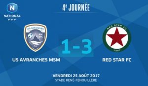 J4 : US Avranches MSM - Red Star FC (1-3), le résumé