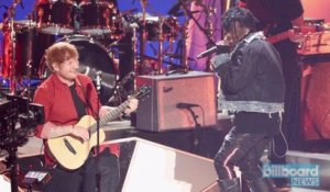 Lil Uzi Vert Joins Ed Sheeran On Stage During 'Shape of You' Performance at 2017 VMAs | Billboard News