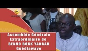 Assemblée générale extraordinaire de Benno Bokk Yakaar de Guédiawaye