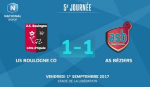 J5 : US Boulogne CO - AS Béziers (1-1), le résumé
