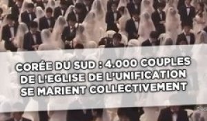 Corée du Sud: 4.000 couples de l’Eglise de l’unification se marient collectivement
