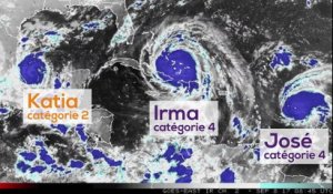 Les dernières images satellites des ouragans Irma, José et Katia