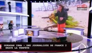 Ouragan Irma : une journaliste de France 2 affronte la tempête (vidéo)