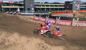 Jonass vs Prado battle for first - MXGP of the Netherlands 2017