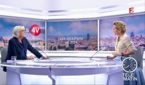 Les 4 Vérités - Le Pen : Macron a une "vision de déconstruction" de la France