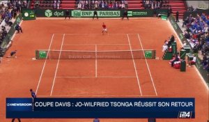 Coupe Davis : Jo-Wilfried Tsonga réussit son retour