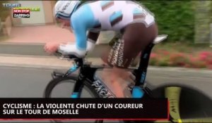 Cyclisme : la violente chute d'un coureur sur le Tour de Moselle (vidéo)