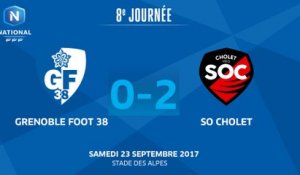 J8 : Grenoble Foot 38 - SO Cholet (0-2), le résumé