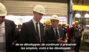 STX: Le Maire vient rassurer les salariés à Saint-Nazaire