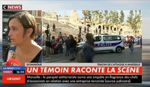 Marseille - Une jeune femme qui a assisté à toute la scène raconte sur CNews, en larmes, l'attaque des passagers