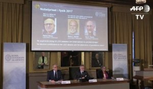 Le Nobel de physique 2017 à trois Américains