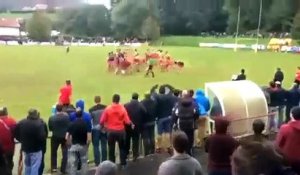 Grosse bagarre générale lors d'un match de rugby amateur
