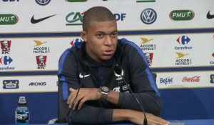 Foot - Elim. CM 2018 (H) - Bleus : Mbappé «Je le vis très bien»