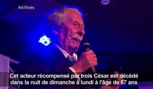 Le comédien Jean Rochefort est décédé à 87 ans