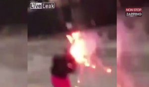 Un feu d’artifice explose au visage d’une jeune femme, les images chocs (Vidéo)
