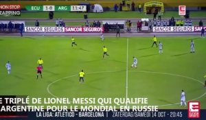 Lionel Messi : Son formidable triplé qui qualifie l’Argentine pour la Coupe du monde (Vidéo)