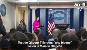Test de QI pour Tillerson: "une blague" selon la Maison Blanche