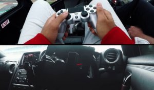 Pilotez une vraie voiture de course avec une manette de PS4 !  Nissan GT-R