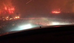 Ce californien traverse son quartier en flammes pour sauver sa vie !