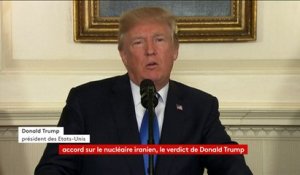 Trump confirme qu'il ne certifiera pas l'accord sur le nucléaire iranien