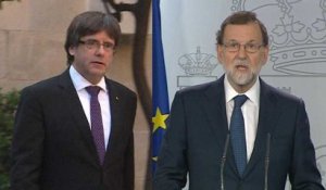 Dialogue, clarté, confusion... : le dialogue de sourds entre Puigdemont et Rajoy