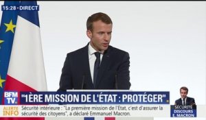 Macron face aux  forces de l'ordre : "Nous devons une rigueur implacable dans le contexte qui est le nôtre"