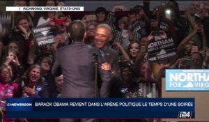 Barack Obama revient dans l'arène politique le temps d'une soirée