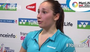 Yonex IFB : Interview de Delphine Lansac - 2er tour qualifications