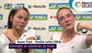 Yonex IFB : Interview d'Anne Tran et Emilie Lefel - 1/16e