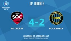 J11 : SO Cholet - FC Chambly (4-2), le résumé