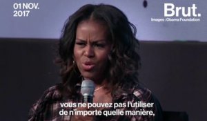 "Ne tweetez pas n'importe quoi" : le conseil de Michelle Obama