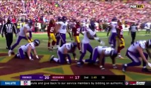 Les Vikings célèbrent un touchdown en saute-mouton !