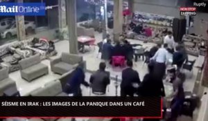Séisme en Irak : Les images chocs de la panique dans un café (vidéo)