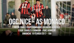 Coupe Gambardella 2016/2017 : Nice reçoit Monaco !