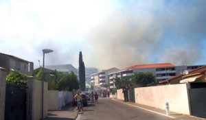Les images de l'incendie du quartier de l'Escaillon à Martigues