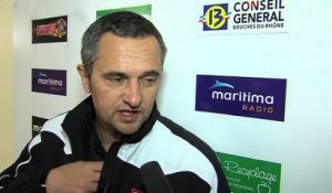 Jean-Luc Vannuchi, l'entraineur du FC Martigues.