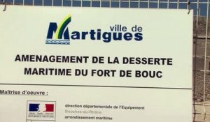Martigues: Le débarcadaire du Fort de Bouc est prêt.